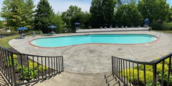 Pool with large sundeck
